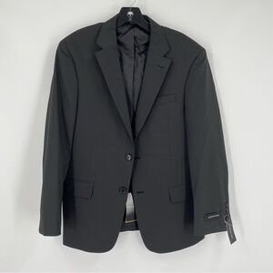 Jones New York Men’s Black Striped Suit Jacket Sports Blazer size 38S
